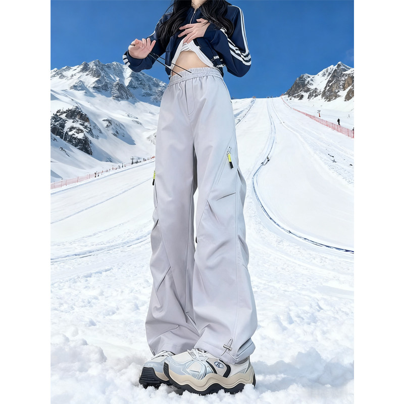 东北零下40滑雪裤男女秋冬加绒加厚褶皱伞兵工装裤户外登山裤子,淘宝优惠券,粉丝福利购,淘宝优惠卷