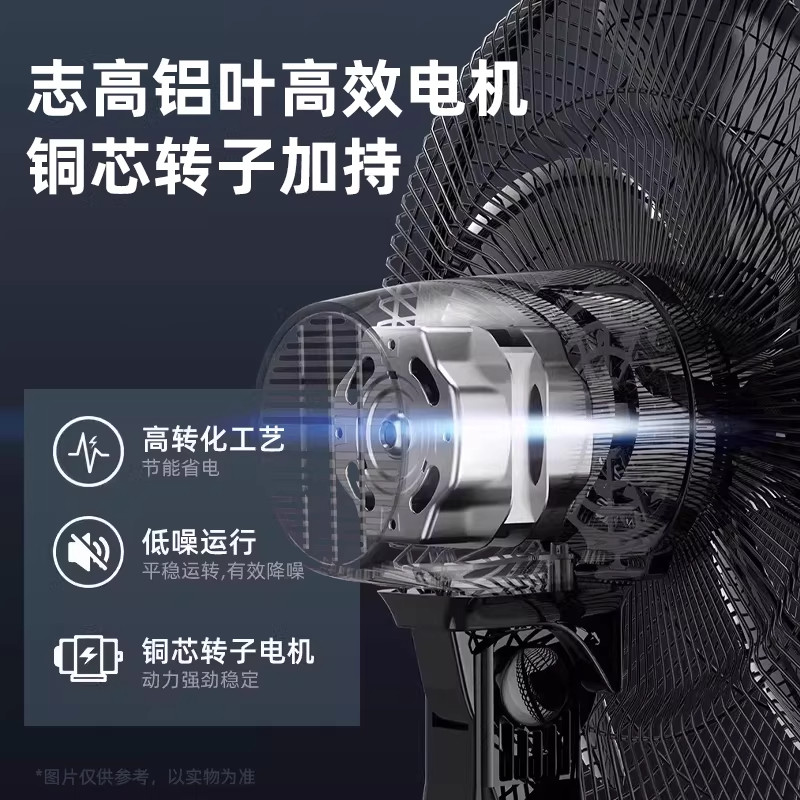志高风扇落地扇电风扇家用立式小型大风力工业扇新款电扇遥控轻音