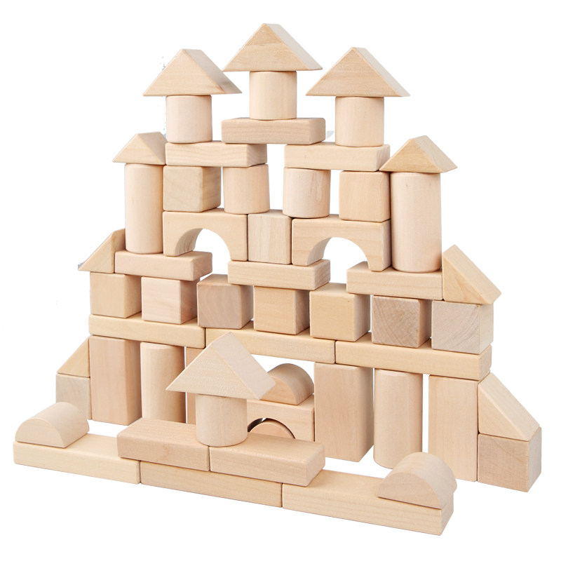 原木正方体100粒大颗粒趣味益智可啃咬实木积木儿童1-6周岁礼物,淘宝优惠券,粉丝福利购,淘宝优惠卷
