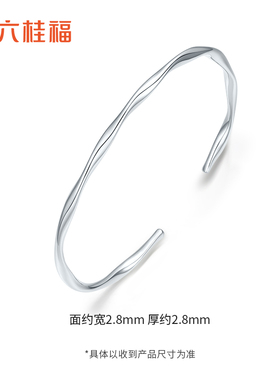 六桂福999足银莫比乌斯手镯