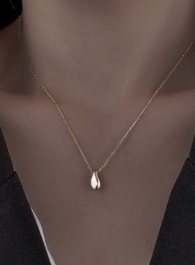 ins风韩版气质水滴项链配饰女复古时尚优雅简约锁骨链创意小众潮