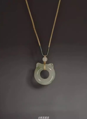 新中式小狗骨头猫猫可爱精美项链吊坠情侣锁骨链礼物送女友闺蜜