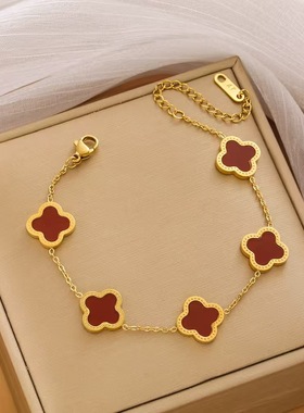 四叶草手链ins小众设计