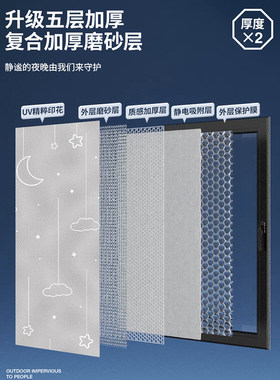 窗户防走光玻璃贴膜透光不透明