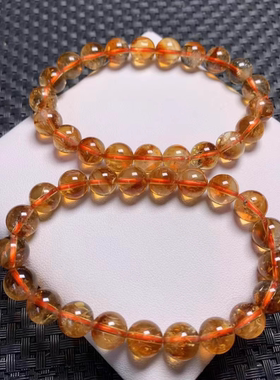 雅鸽（饰品）黄塔晶阿赛手链女款招财转运珠手串饰品送女友闺蜜