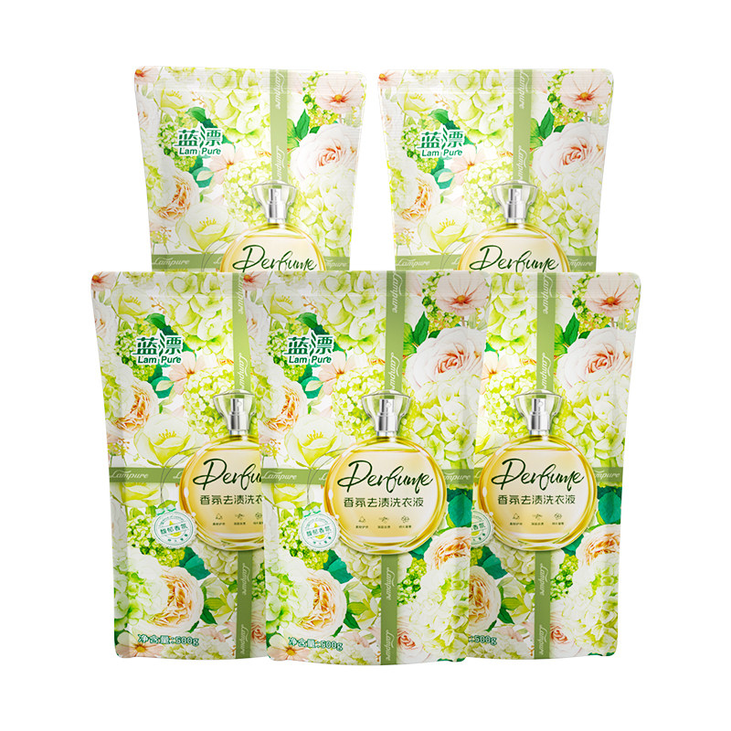 500g香氛洗衣液袋装深层洁净护衣留香家用清洁量贩装补充大袋装
