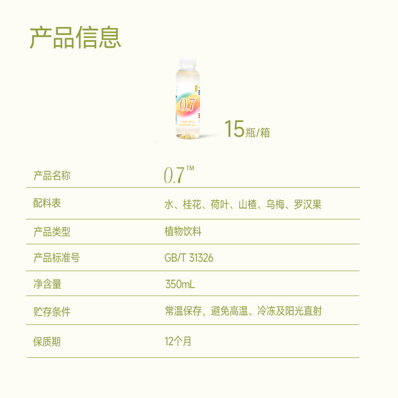 ����0.7 ɽ髺�Ҷ��ˮ ֲ������ 350ml*15ƿ 0��0��0������ 14.5Ԫ+48.5Ԫ�Խ��