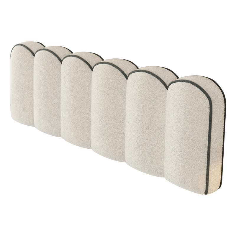 网红同款花瓣床头软包靠垫圈圈绒床头靠垫可拆洗水洗不起球靠背垫,淘宝优惠券,粉丝福利购,淘宝优惠卷