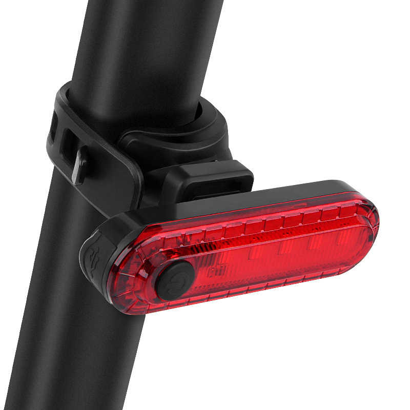 自行车灯尾灯山地公路单车USB充电夜骑警示创意高亮尾灯骑行装备
