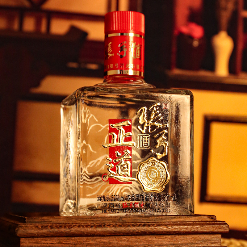 【国货严选】张弓酒正道版52度*4瓶浓香型固态纯粮食白酒整箱