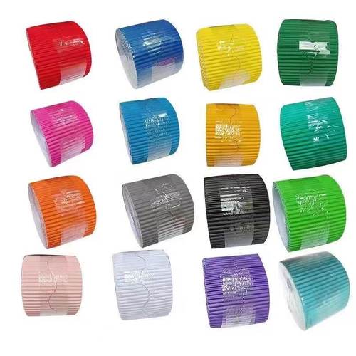 卷装瓦楞纸花边波浪形花边瓦楞纸 装饰底版背景幼儿园手工包边条 - 图0