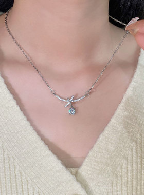 【1条】蝴蝶结水滴之梦项链