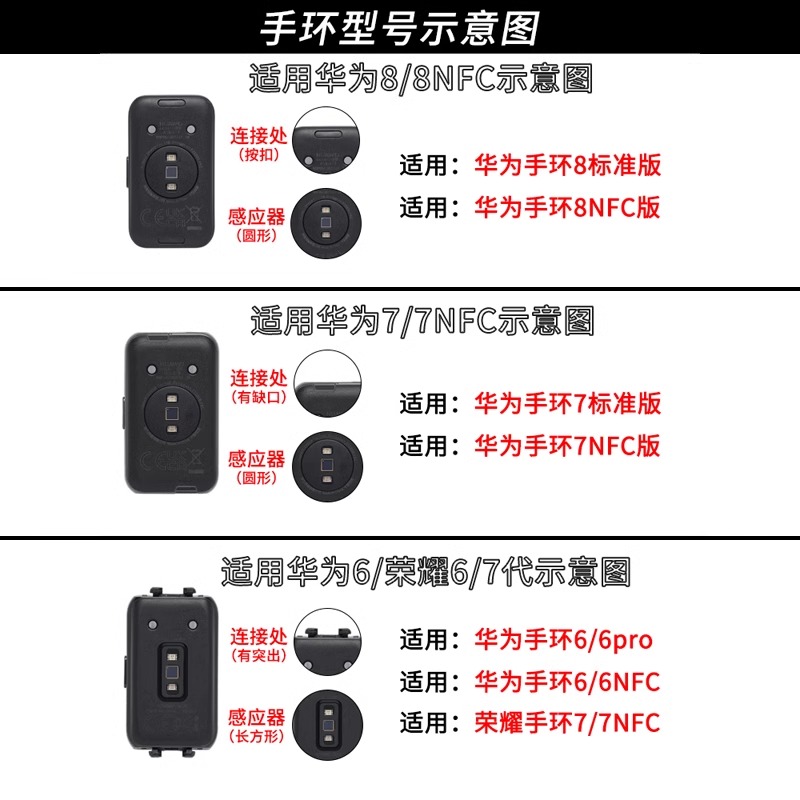 适用华为手环8/7表带9荣耀9腕带金属磁吸回环6pro米兰尼斯手表nfc硅胶替换带运动band男士配件六七八代女编织-图2