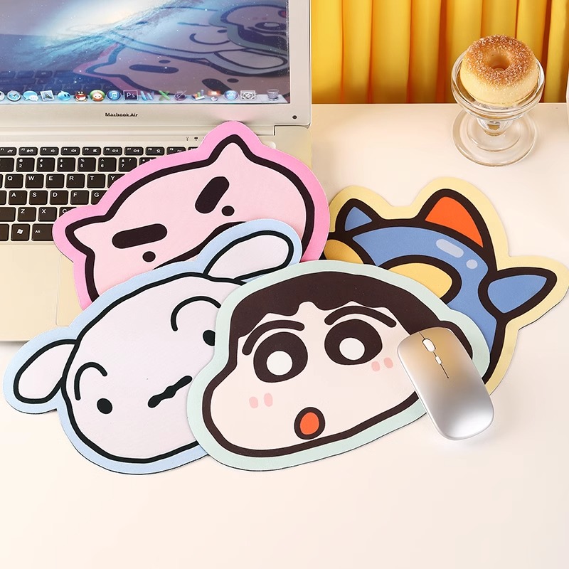 小新卡通ins鼠标垫简约可爱办公游戏胶垫橡胶加厚防滑可爱护腕垫