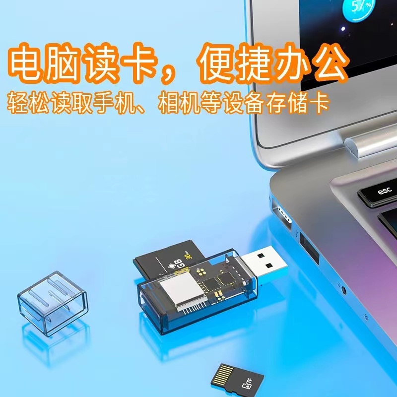 读卡器储存卡sd卡tf卡多功能usb3.0高速内存卡转typec适用苹果电脑u盘otg行车记录仪通用相机手机ccd转接读取-图2