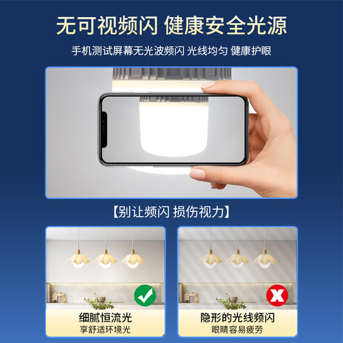 led灯泡家用E27螺口螺纹节能灯超亮照明小球泡卡口暖光客厅LED灯 - 图1