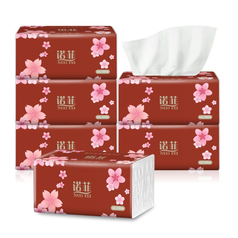 诺菲抽纸大包纸巾100抽加厚400张卫生纸加厚纸巾餐饮家用婚宴喜事,淘宝优惠券,粉丝福利购,淘宝优惠卷