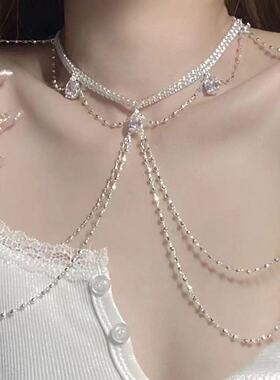 奶凶凶!胸链身体链bikini性感纯欲风辣妹海滩欧美ins潮简约闪钻