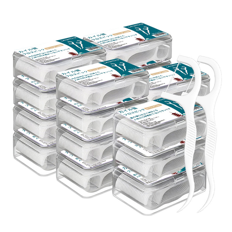 牙线棒超细家庭装一次性盒装50支