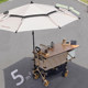 Jiangyu ກາງແຈ້ງ camper stall cart