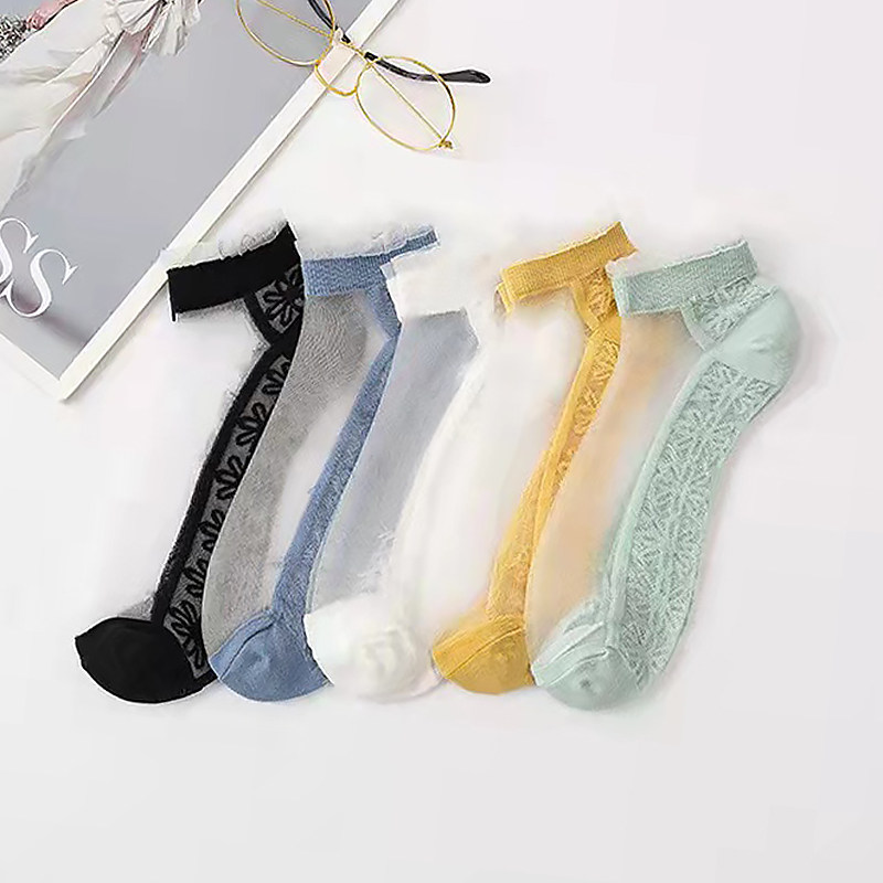 短丝袜夏季超薄款水晶丝纯棉袜子 天天特卖工厂店短袜/打底袜/丝袜/美腿袜