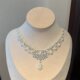BaroqueMemories-Baroque memories French flash diamond multi-layer pearl necklace clavicle chain silver retro