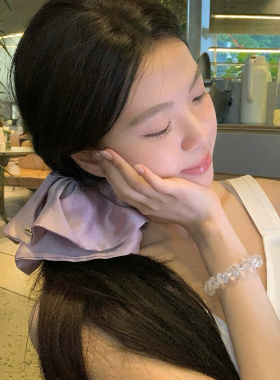 法式缎面裙摆抓夹发卡