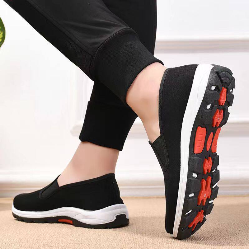 2022新款春夏老北京布鞋厚底防滑耐磨工作鞋劳保鞋休闲男布鞋时尚