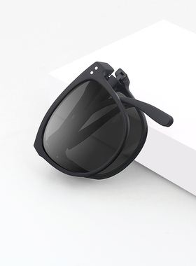 折叠墨镜女男轻便防晒网红夏季圆脸太阳镜2024年新款防紫外线强光