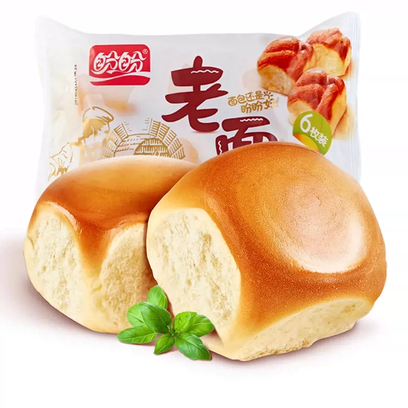 yj膨胀【盼盼】老面包3大包18枚！