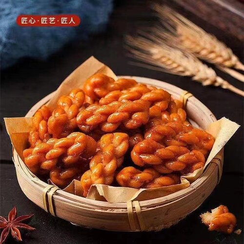 过年小麻花香酥脆休闲面包食品零食香酥小麻花散装整箱年货混合装 - 图2
