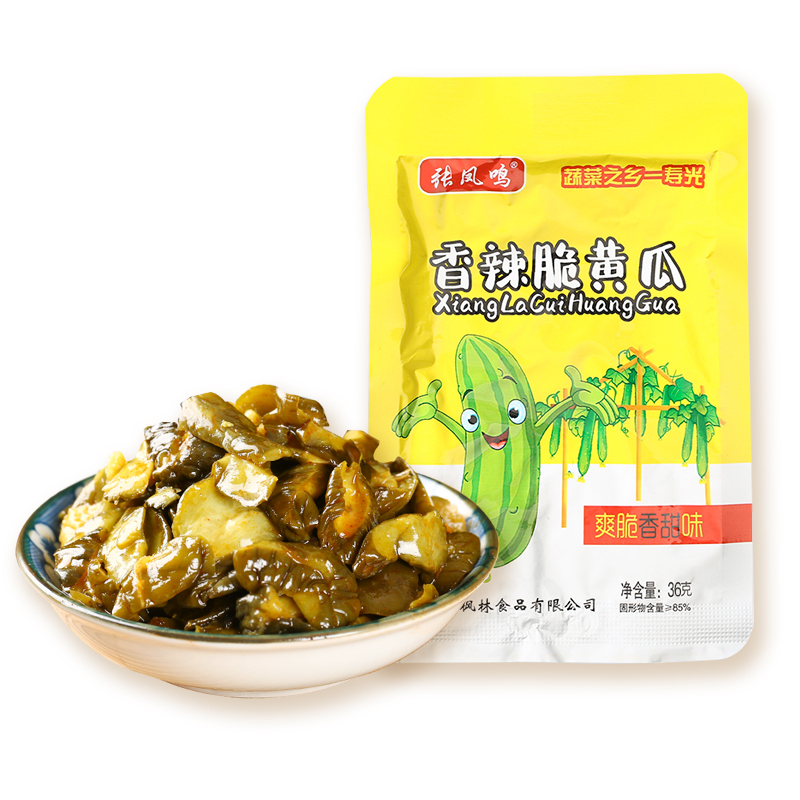 香辣脆黄瓜腌制酱黄瓜片脆瓜咸菜榨菜下饭菜开胃菜酱菜袋装酱瓜 - 图3