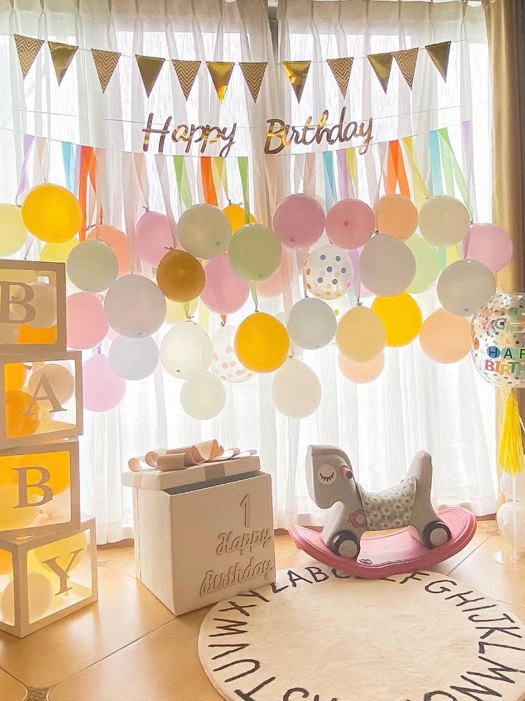 ins生日布置气球套装宝宝周岁装饰派对背景墙高级感氛围拍照道具,淘宝优惠券,粉丝福利购,淘宝优惠卷