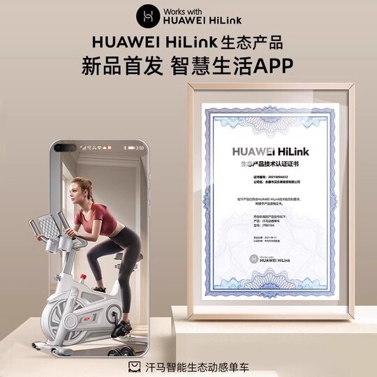 Exercise bike and spinning bike support HUAWEI HiLink