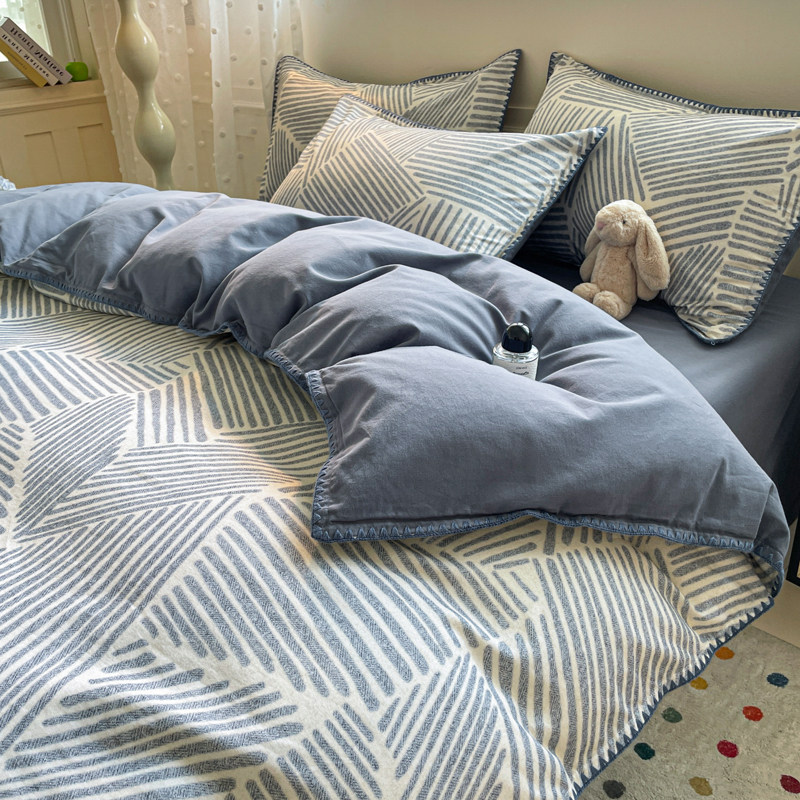 朵亚之星全棉磨毛四件套纯棉抗菌加厚保暖床上用品秋冬天床单被套,淘宝优惠券,粉丝福利购,淘宝优惠卷