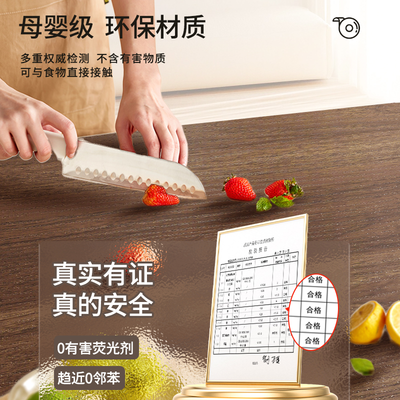 桌面翻新贴纸木纹自粘防水防油仿木家具加厚遮丑贴橱柜防潮餐桌 - 图3