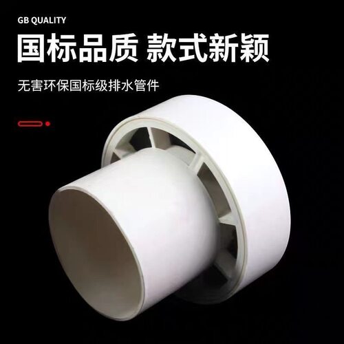 pvc吸气阀排水气管自动防虫蛇排气防老鼠50换气阀多功能雨帽管件 - 图0