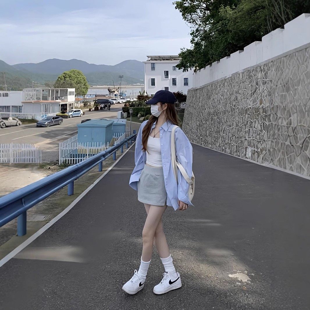 速干韩系防晒衬衫女春夏秋慵懒长袖上衣宽松百搭旅游出行衬衣外套,淘宝优惠券,粉丝福利购,淘宝优惠卷