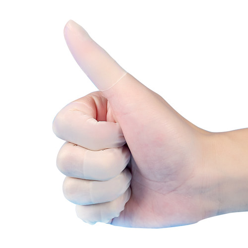 橡胶防滑手指套耐磨加厚乳胶防护分翻页指套教师护手指保护防水 - 图3