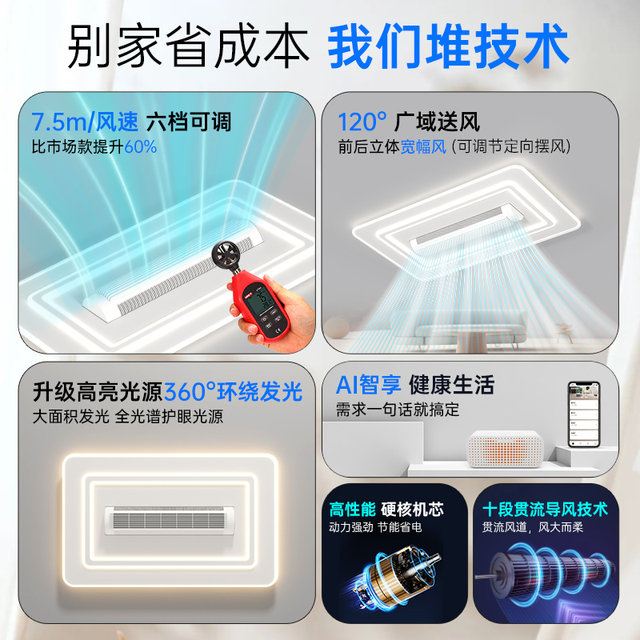 Great Wall Lighting Eye Protection Bladeless Fan Lamp