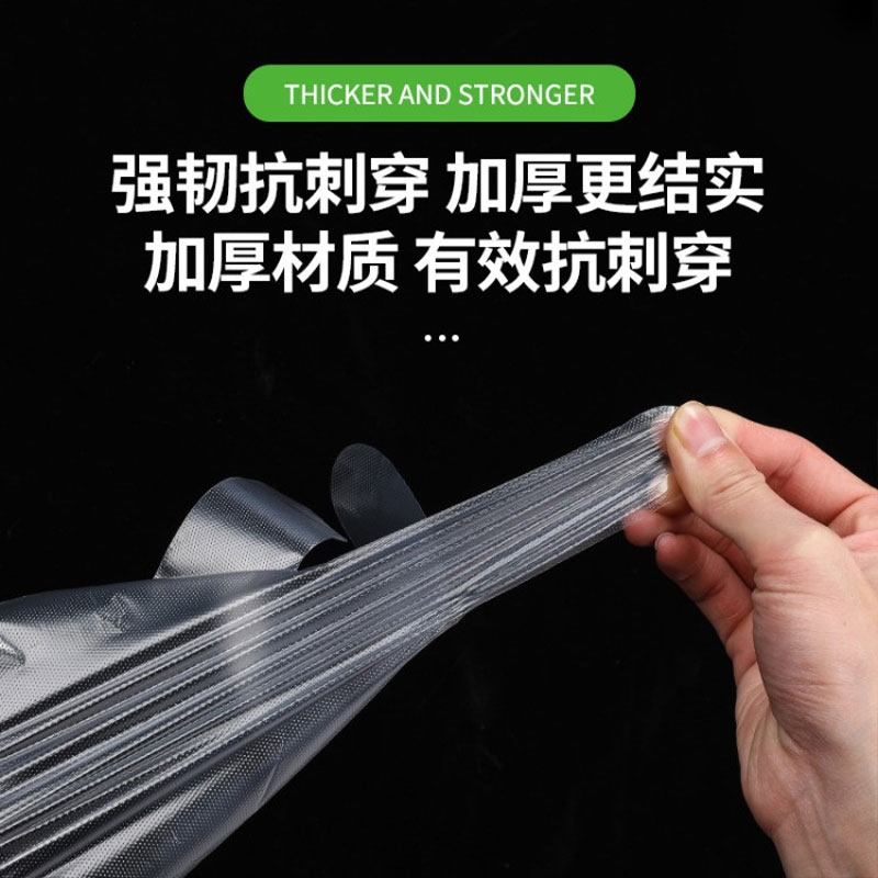 1000只加厚食品级一次性pe手套餐饮塑料薄膜家用透明盒装耐磨特厚 - 图0