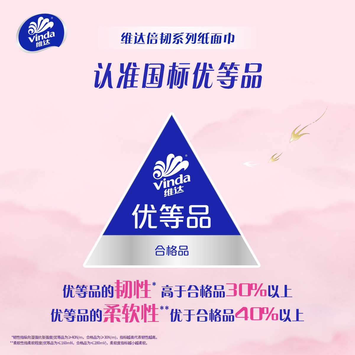 维达抽纸纸巾10包100抽倍韧整箱家用实惠装餐巾纸面巾纸擦手纸抽