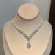 BaroqueMemories-Baroque memories French flash diamond multi-layer pearl necklace clavicle chain silver retro