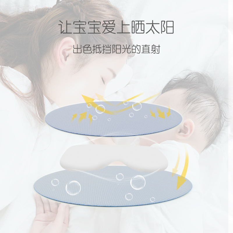 真丝婴儿眼罩遮光晒太阳新生儿宝宝睡眠专用黄疸桑蚕丝儿童护眼罩-图0