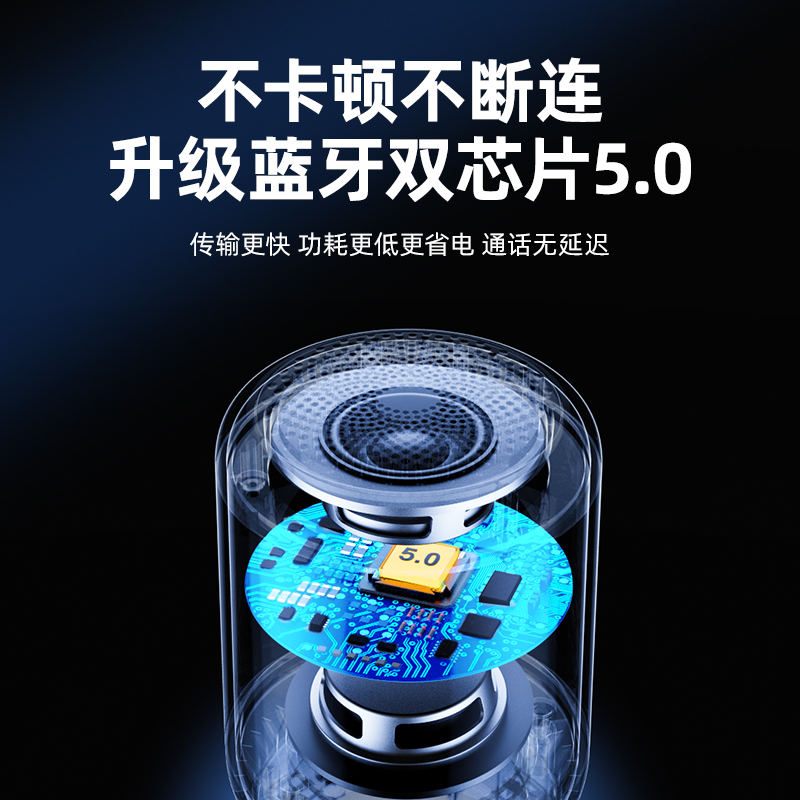 蓝牙音响小型家用智能低音炮无线户外便携高音质音箱新款2024随身 - 图2