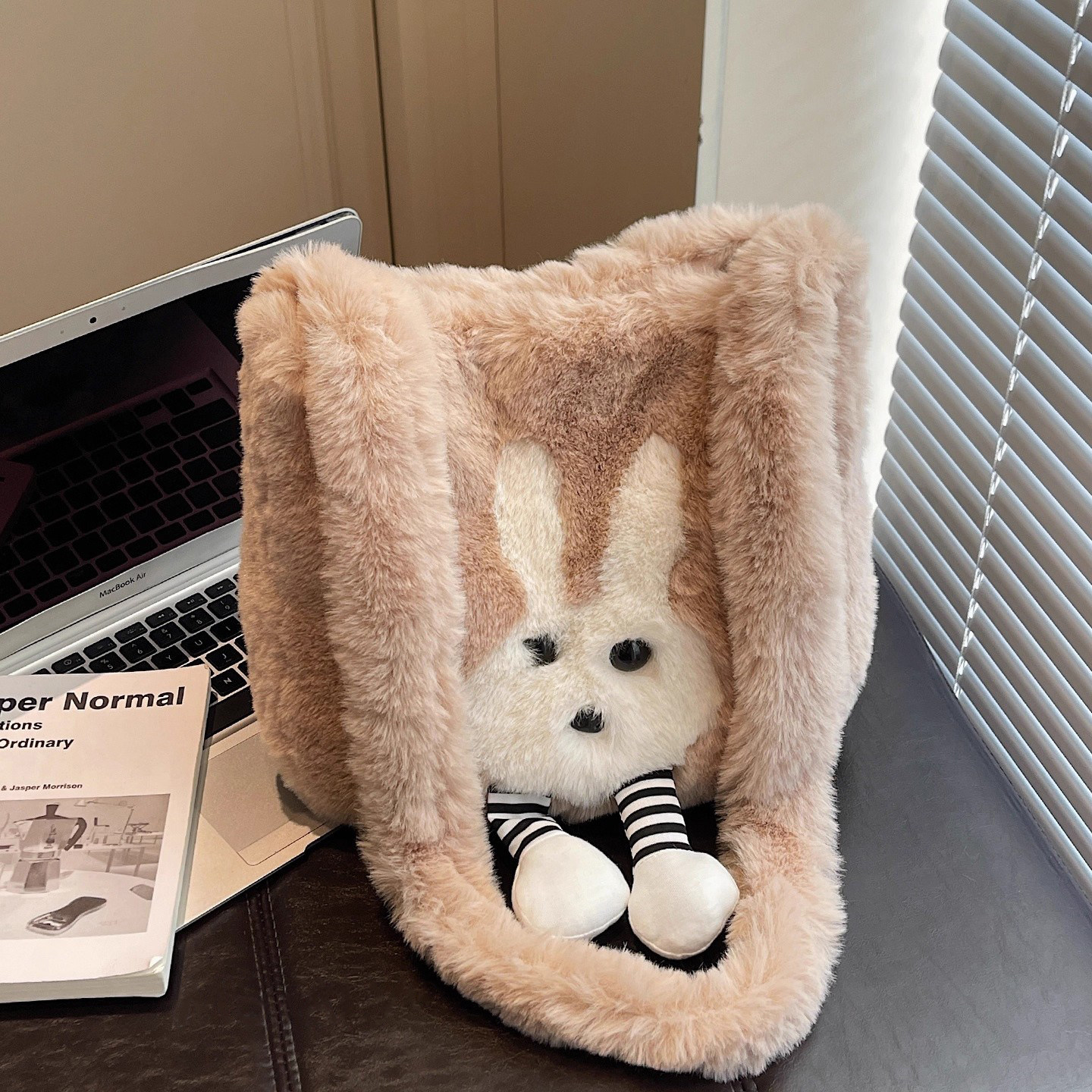 少女可爱兔子毛绒包2025新款秋冬毛茸茸单肩斜挎包毛毛包粉色绿色,淘宝优惠券,粉丝福利购,淘宝优惠卷