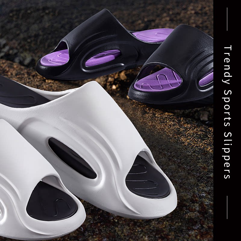 运动厚底拖鞋男可拆卸情侣外穿健身房出街潮搭神器踩屎感防滑凉夏