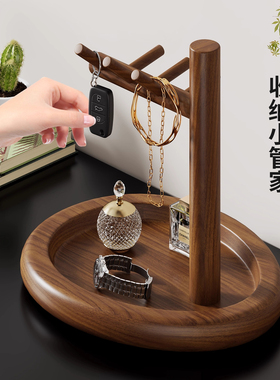 实木进门口入户鞋柜钥匙收纳