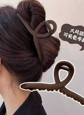 超大号抓夹款高级感发饰黑色白