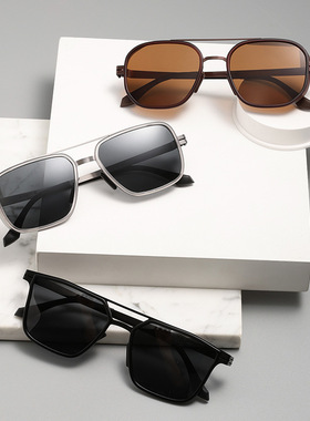 贸易墨镜商行黑色太阳镜男金属防晒眼镜女批发偏光近视镜UV400